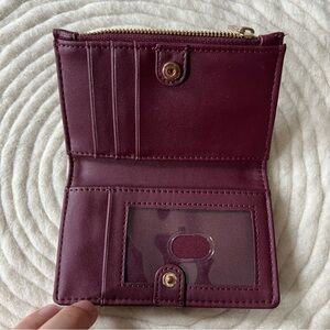 A New Day Snap Closure Wallet in Maroon